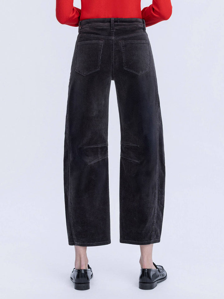 High Rise Corduroy Barrel Jeans