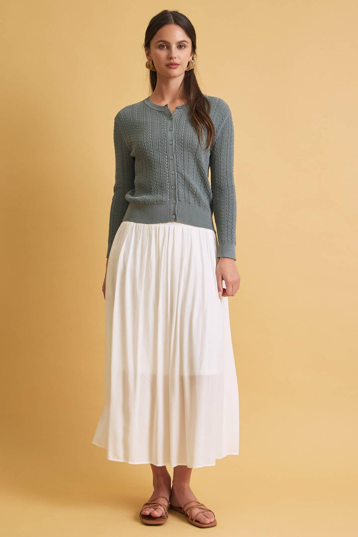 Classic Pointelle Cardigan