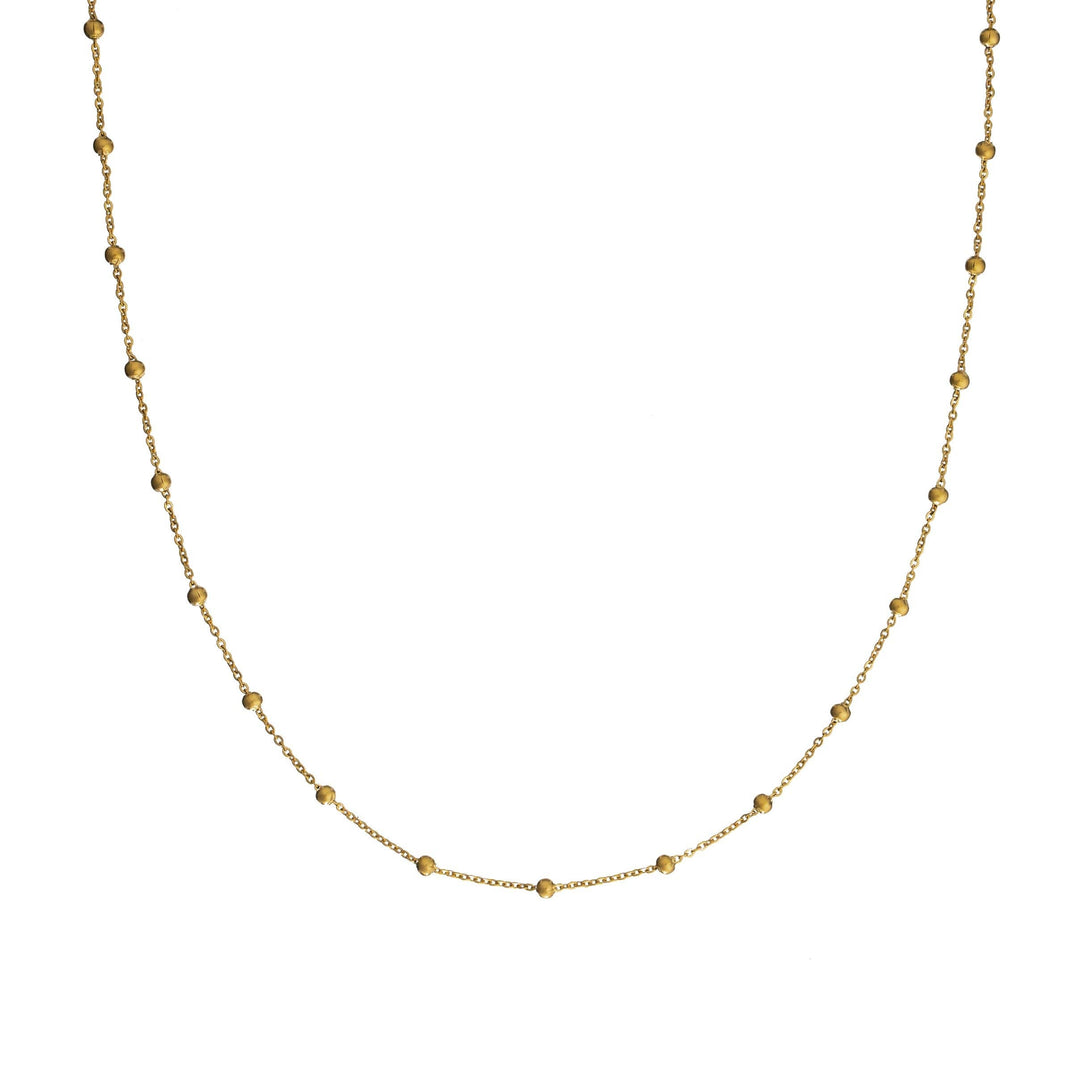 Waterproof Dotted Gold Necklace Chain