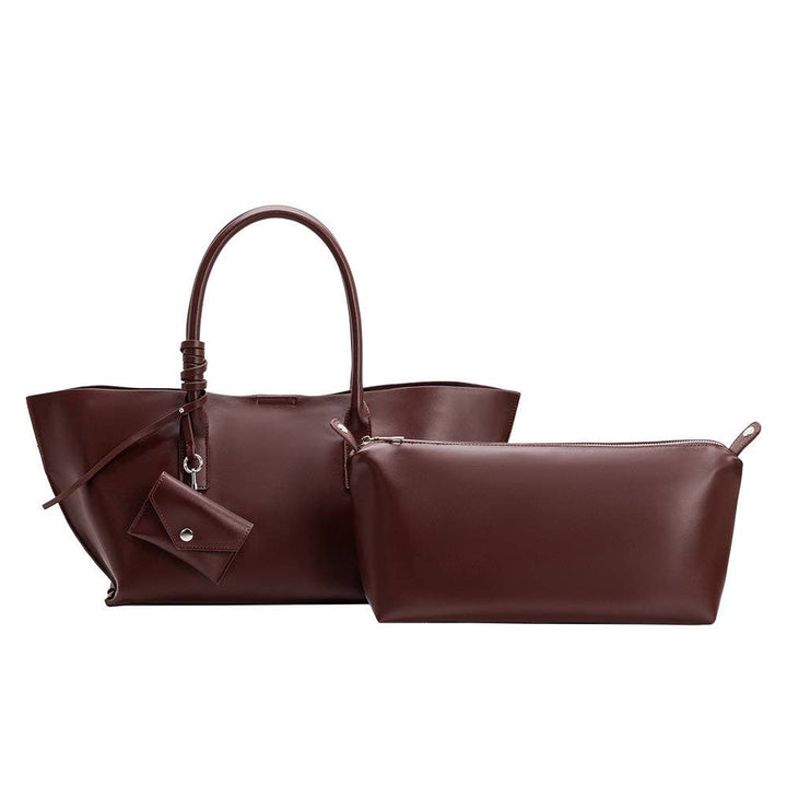 Astrid Burgundy Recycled Vegan Leather Tote Bag
