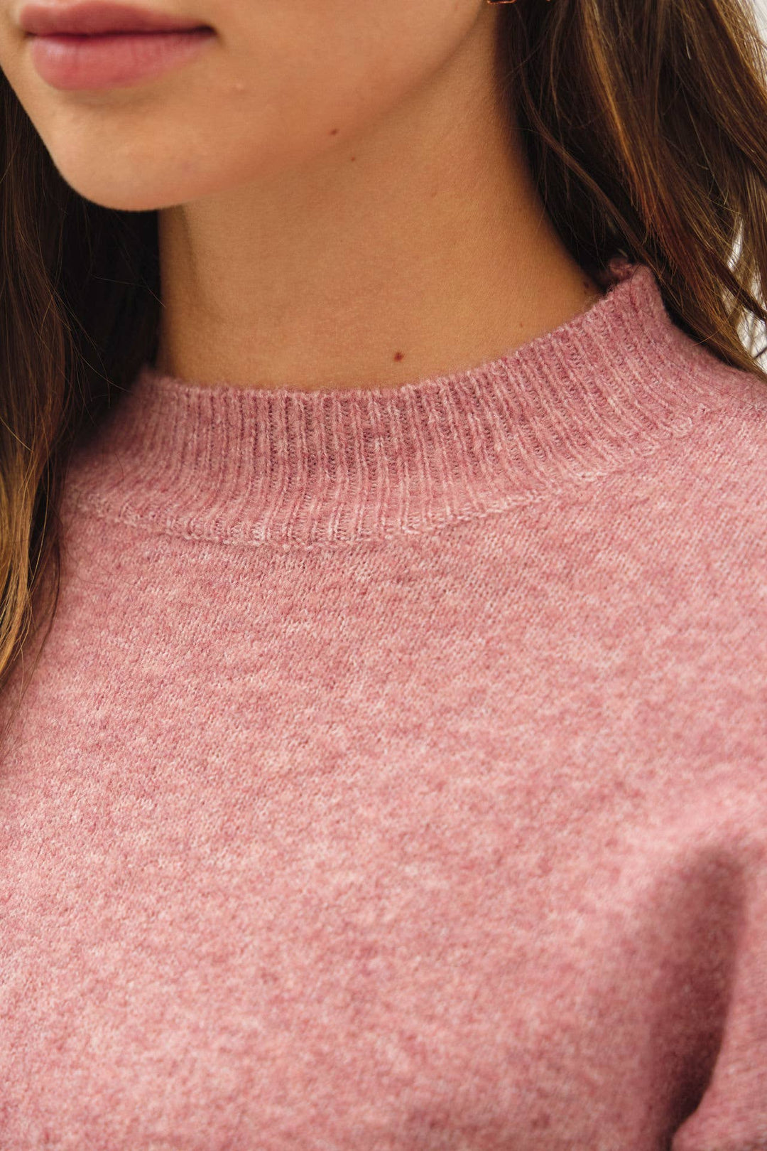 Classic Crew Neck Long Sleeve Knit Sweater