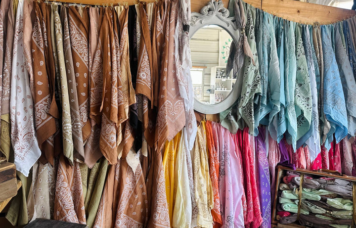 Terracotta Hues Hand Dyed Bandana