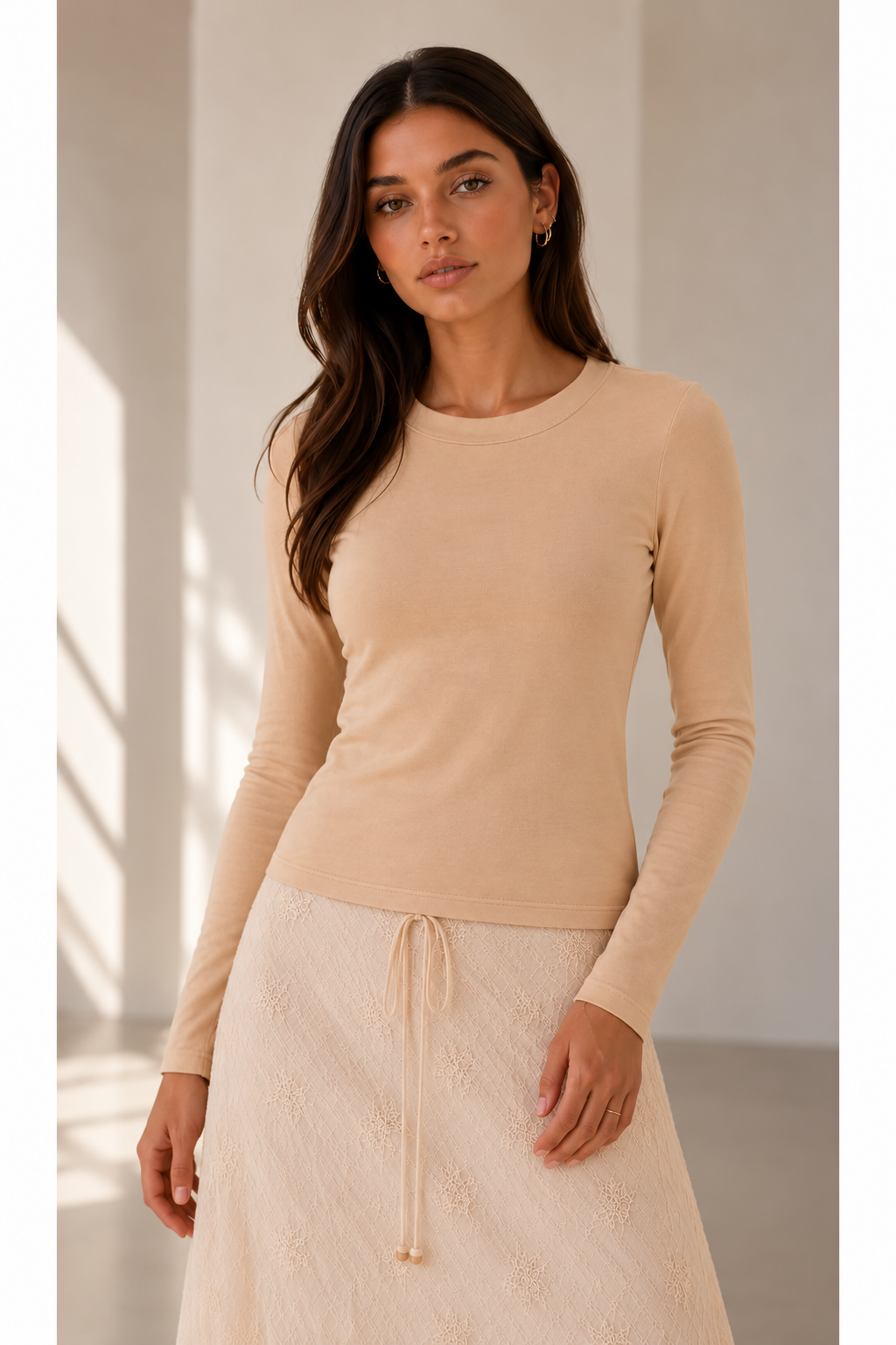 Alexis Fitted Long Sleeve Top