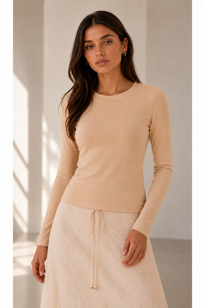 Alexis Fitted Long Sleeve Top
