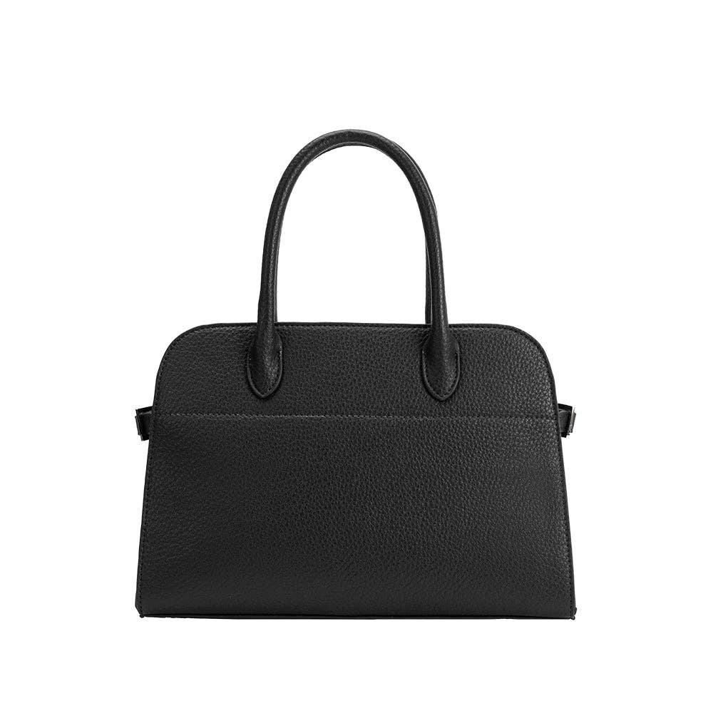Marlo Black Recycled Vegan Leather Crossbody Bag