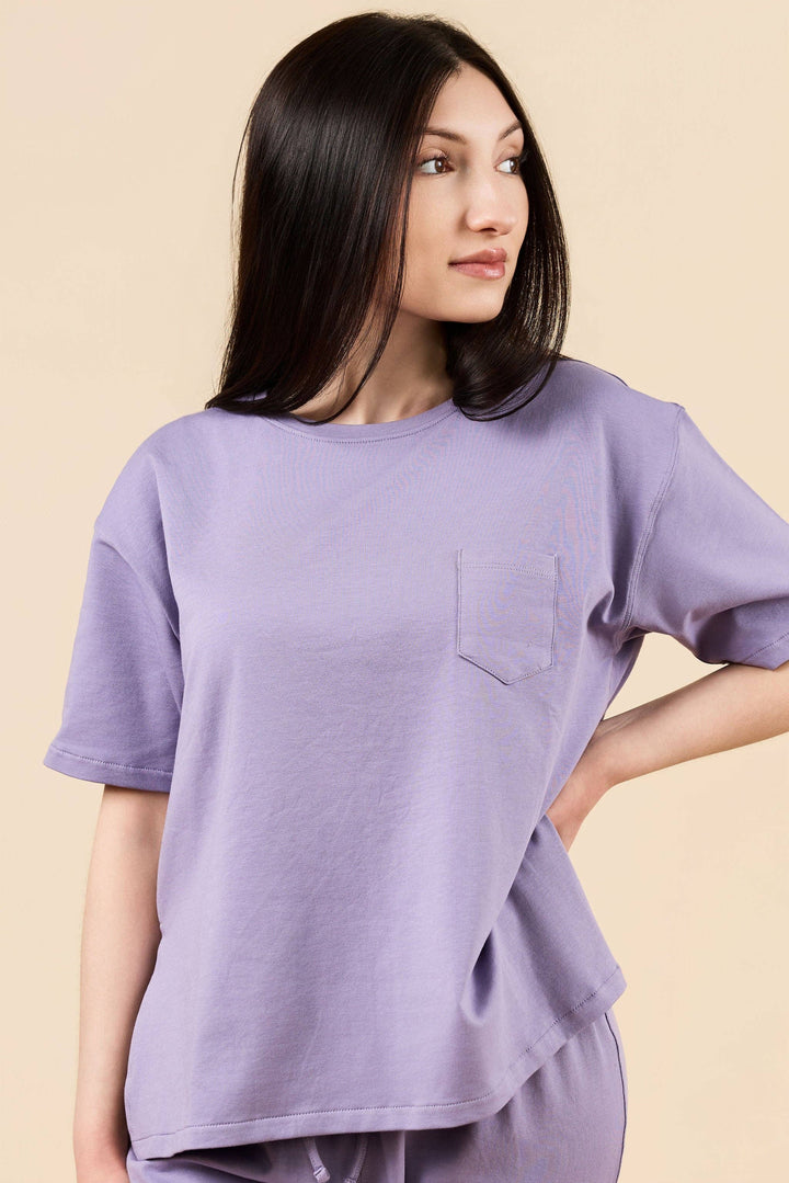 The Lucid Boxy Tee Lounge Top