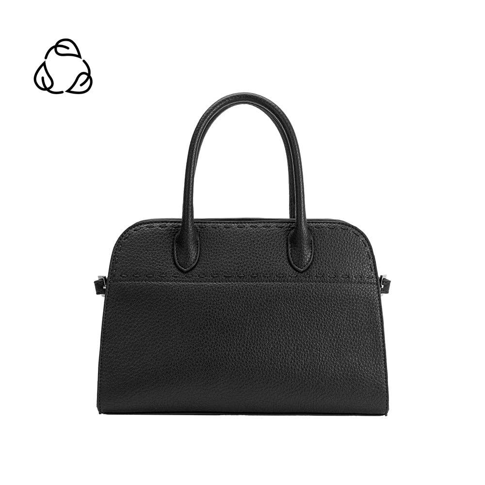 Marlo Black Recycled Vegan Leather Crossbody Bag